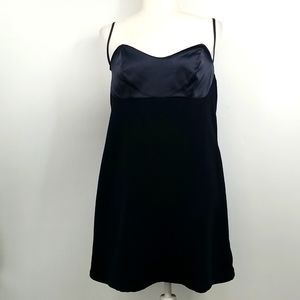 Free People Lil Black Party Dress Satin Sweetheart Bustline